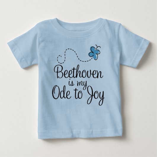 Joli Beethoven Music Citation T-shirt bébé (Devant)