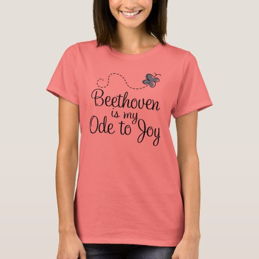Joli Beethoven Ode À Joy T-shirt Femme (Devant)