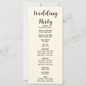 Joli Beurre Bleu Programme de mariage Jaune (Dos)