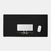 Joli Black Gold Script Typographie Monogramme (Clavier et souris)