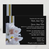Joli blanc azalea fleurs invitations mariage (Devant / Derrière)