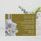 Joli blanc azalea fleurs invitations mariage (Debout devant)