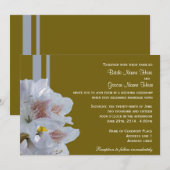 Joli blanc azalea fleurs invitations mariage (Devant / Derrière)