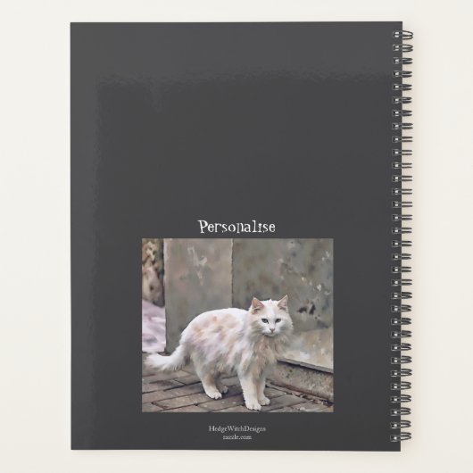 Joli blanc Cat Wild Citation Grey Journal (Dos)