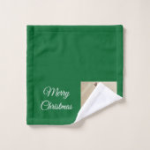 Joli Blanc renne Chien Chien Chien Chien Chien Chi (Gant de toilette)