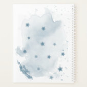 joli bleu fleurs verdure mariage (Dos)