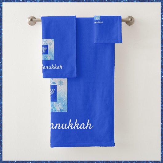 Joli bleu Menorah Hanoukka