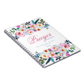 Joli bleu nommé Floral Prayer Journal (Côté Droit)