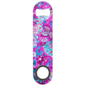 Joli bleu rose fleurs motif (Dos)