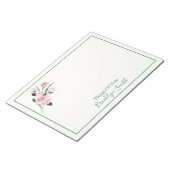 Joli bloc-notes à motif de bouquet floral (Incliné)