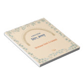 Joli bloc-notes et cahier de professeur bohème bot (Incliné)