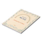 Joli bloc-notes et cahier de professeur bohème bot (Tourné)