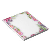 Joli bloc-notes floral coloré (Incliné)