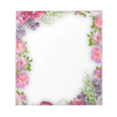 Joli bloc-notes floral coloré (Devant)