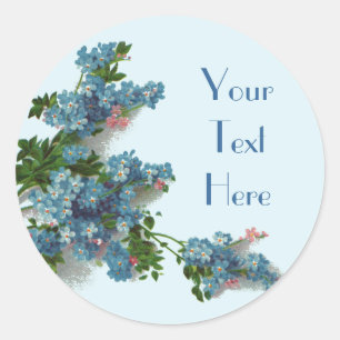Joli Blue Oubliez-Moi Pas Stickers