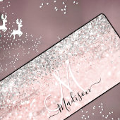 Joli blush rose faux argent parties scintillant mo