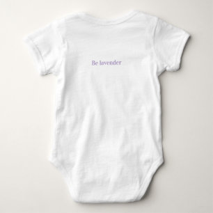 Joli Body Bébé à Mot Lavande Flora