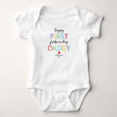 Joli Body pour la Première Fête des Pères de Bébé (Devant)