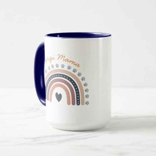 Joli Boho Arc En Ciel Avec Mug De Chien (Devant gauche)