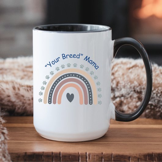Joli Boho Arc En Ciel Avec Mug De Chien