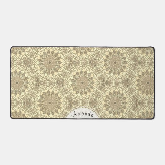 Joli Boho Chic Gold Cream Taupe Mandala (Recto)