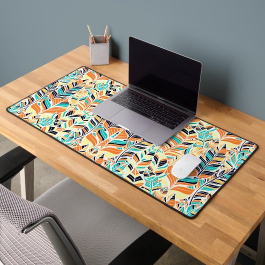 Joli boho coloré feuille motif (Bureau 2)