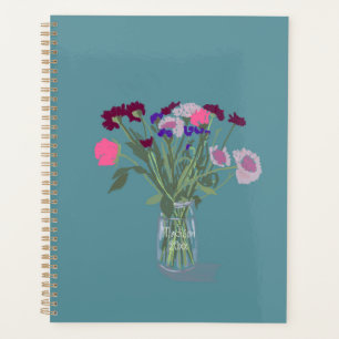Joli Boho Fleurs sauvages doux +Nom personnalisé