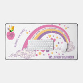 Joli Boho rose Inspirational Rainbow Teacher Cadea (Clavier et souris)
