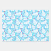 Joli bonhomme de neige Noël vacances papier d'emba (Devant 3)