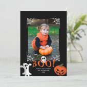 Joli Boo ! Carte de vacances photo Halloween (Debout devant)