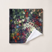 Joli bouquet de fleurs dans un vase (Gant de toilette)