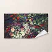 Joli bouquet de fleurs dans un vase (Serviette à main)