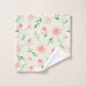 Joli Bouquet Roses Rose (Gant de toilette)