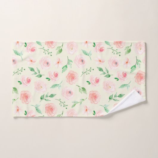 Joli Bouquet Roses Rose (Serviette à main)