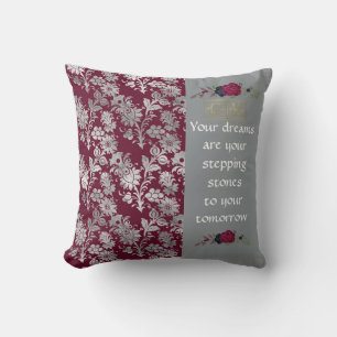 Joli Bourgogne "Tes rêves" Coussin réversible