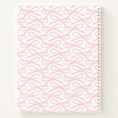 Joli Bow Nom personnalisé Carnet spiral rose (Dos)