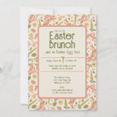 Joli Brunch de Pâques & Invitation chasse aux oeuf (Devant)