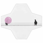 Joli Bubble rose Bubble Oiseaux de gomme sur un fi (Plat)