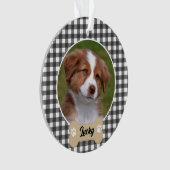 Joli Buffle noir blanc Plaid Chien personnalisé Ph (devant)