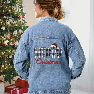 Joli Buffle noir et blanc Plaid Joyeux Noël