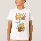 Joli Bunny & Chick "Happy Easter" T-shirt enfant (Devant)