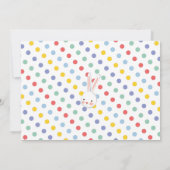 Joli Bunny de Pâques Pointe Brunch Invitation (Dos)