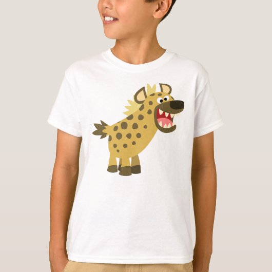 Joli Cacket Cartoon Hyena T-Shirt pour enfants (Devant)