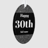 Joli cadeau d'anniversaire personnalisé ornement 3 (devant)