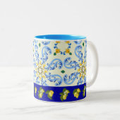 Joli café méditerranéen coloré Mug (Devant droit)