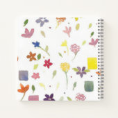 Joli cahier de fleurs à l'aquarelle pour fille (Dos)