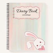joli cahier de journal intime de lapin,  (Devant)