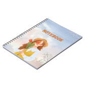 Joli cahier ligné pour notes, écriture (Côté gauche)