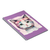 Joli cahier photo en spirale Pretty Kitty avec un  (Côté Droit)