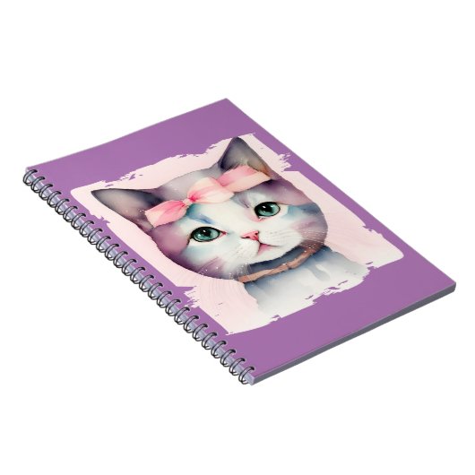 Joli cahier photo en spirale Pretty Kitty avec un  (Côté Droit)
